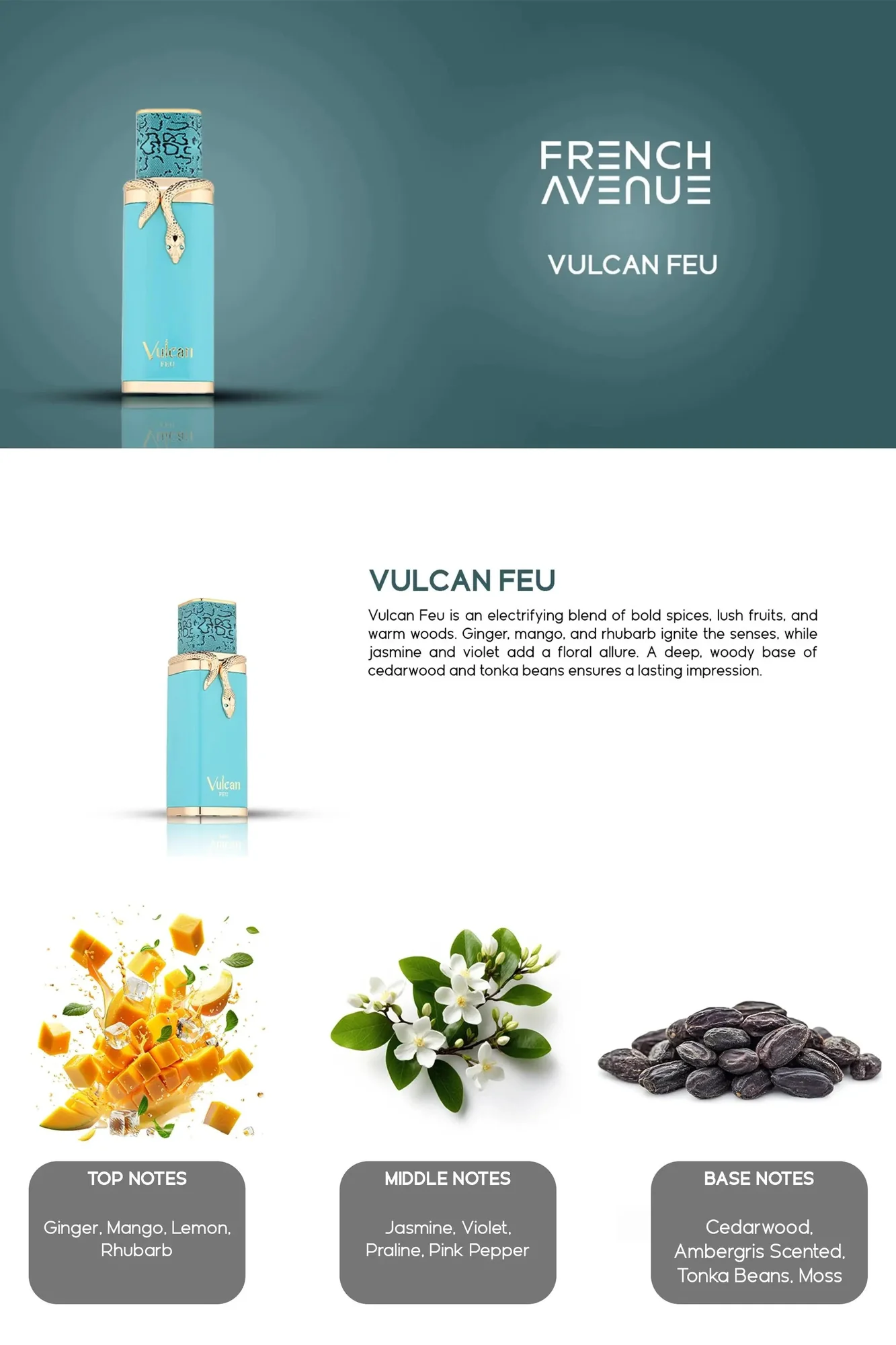 FRENCH AVENUE VULCAN FEU 100ML - miniatura 4