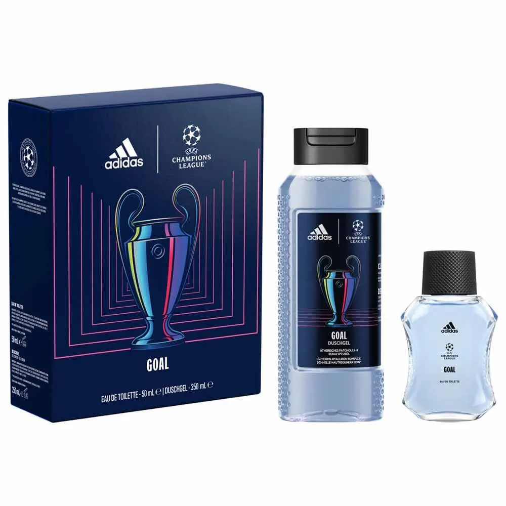 KIT PERFUME ADIDAS CHAMPIONS GOAL EDT 50ML DUSCHGEL250ML