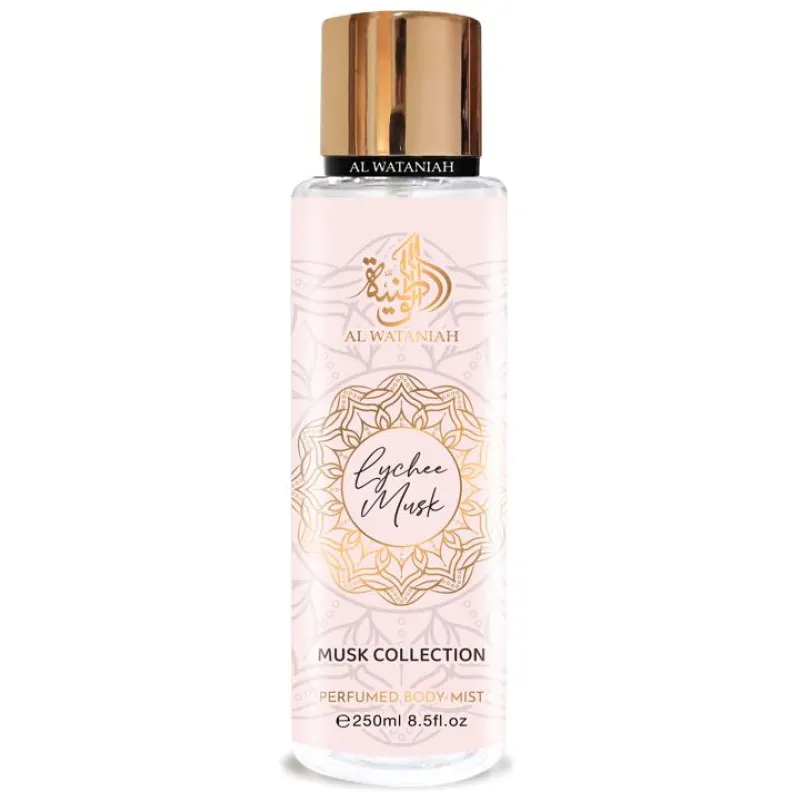AL WATANIAH PERFUMED BODY MIST LYCHEE MUSK 250ML