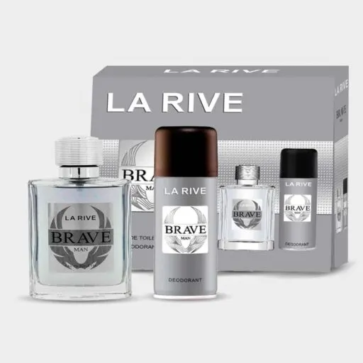 KIT LA RIVE BRAVE EDT 100ML + DESODORANTE CORPORAL 150ML
