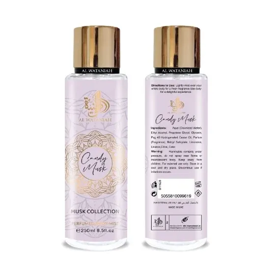 AL WATANIAH PERFUMED BODY MIST CANDY MUSK 250ML