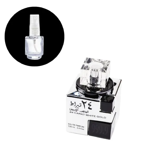 DECANTE LATTAFA 24 CARAT WHITE GOLD 5ML