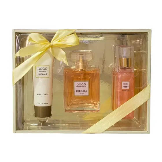 KIT GOGO MADEMOISELLE CHENALE ( BODY LOTION, EDP,SHIMMER MIST) - imagem 1