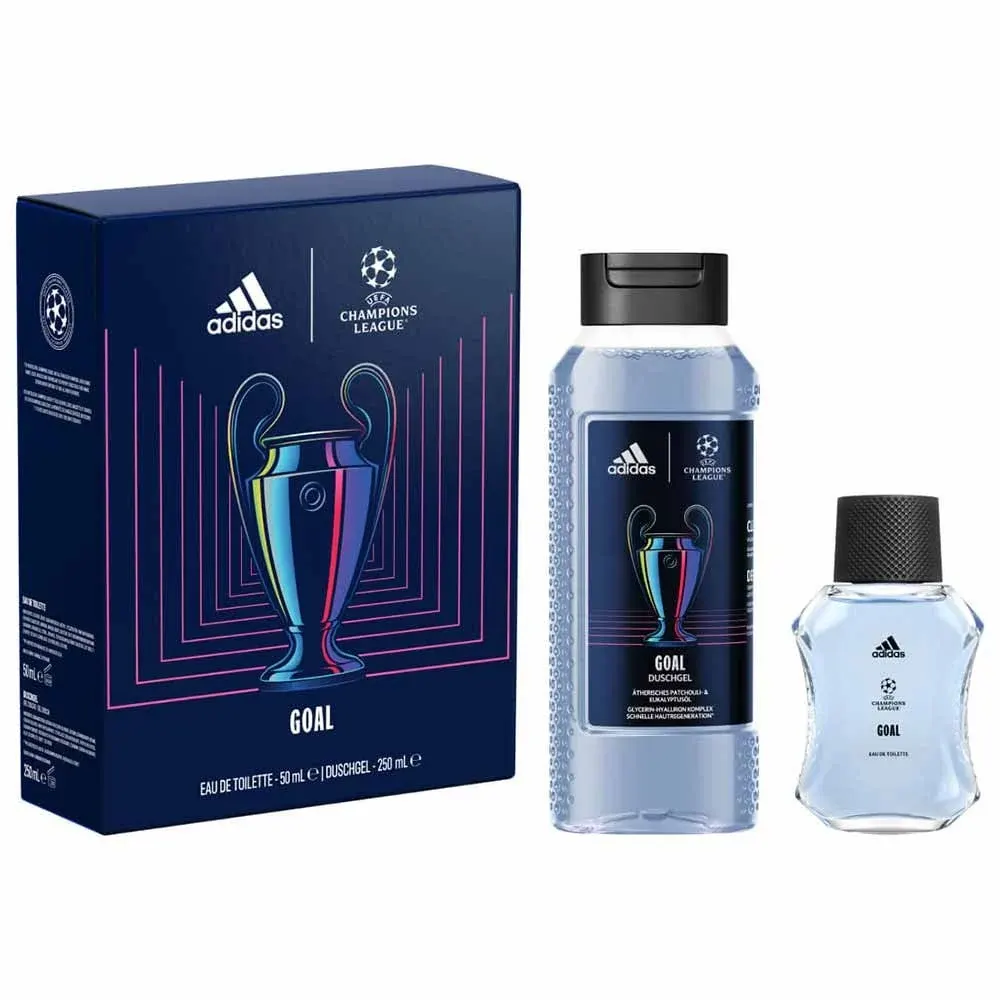 KIT PERFUME ADIDAS CHAMPIONS GOAL EDT 50ML DUSCHGEL250ML