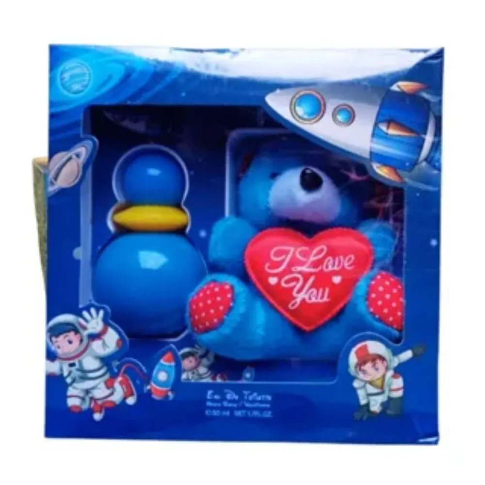 KIT INFANTIL MASC NYC SCENT AZUL 50ML + URSINHO
