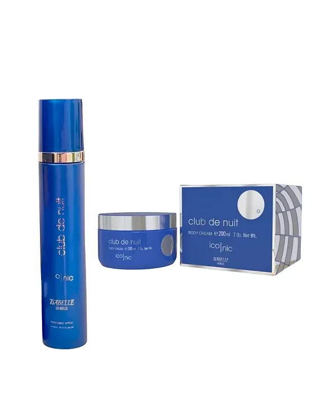 Combo Body Splash Club de Nuit Blue Iconic 300ml + Pasta Club de Nuit Iconic Isabelle Extra Concentrada - 200g - Isabell - imagem 1