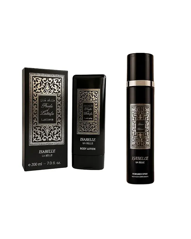 Combo Perfume Spray Fakhar Black - Isabelle La Belle - 300ml + Fakhar Black Isabelle La Belle Hidratante- 200ml - Mascul - imagem 1