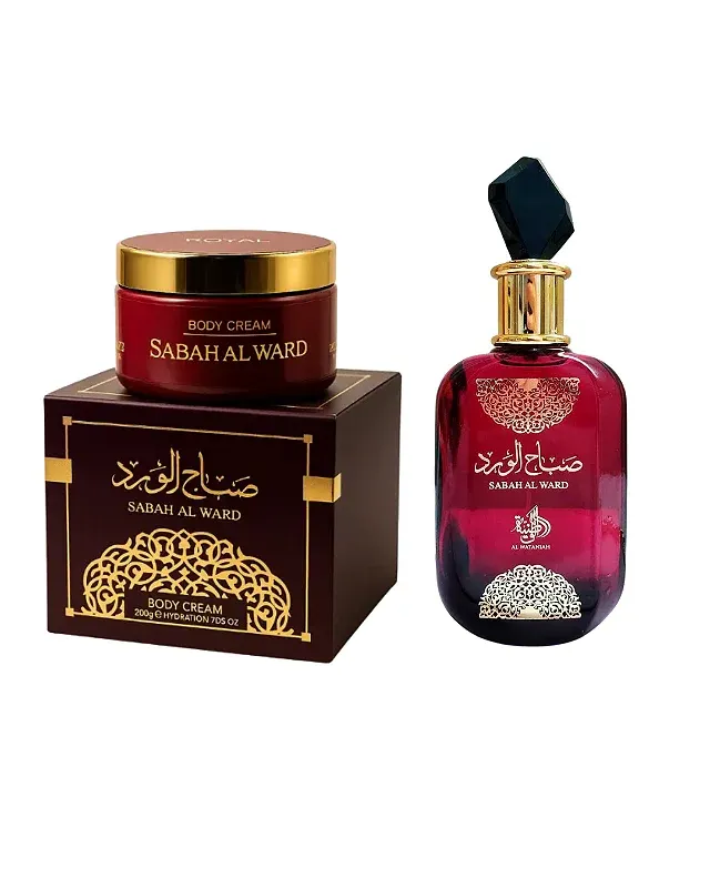 Combo Sabah Al Ward Al Wataniah Eau de Parfum - 100ml + Pasta Sabah Al Ward Isabelle La Belle - 200g - Feminino - imagem 1