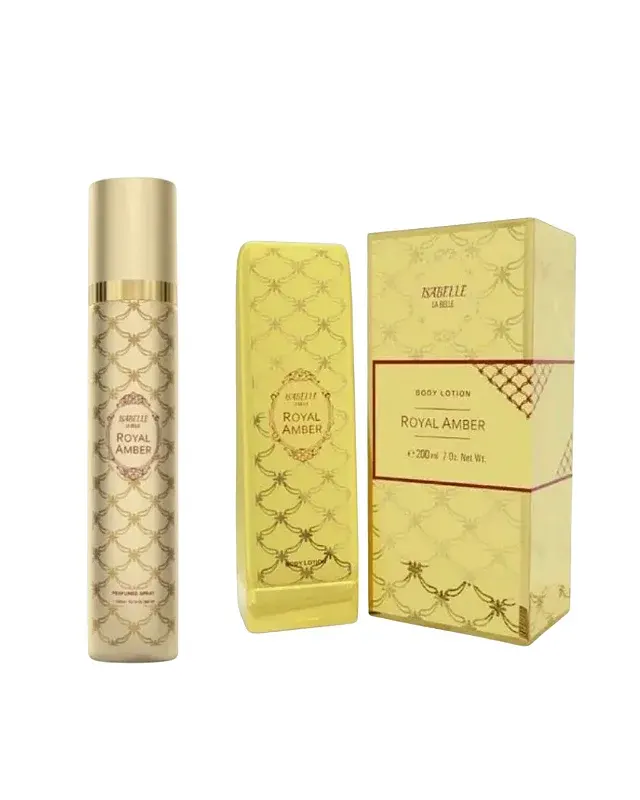 Combo Perfume Spray Royal Amber - Isabelle La Belle - 300ml + Royal Amber Isabelle Hidratante - 200ml - Feminino - imagem 1