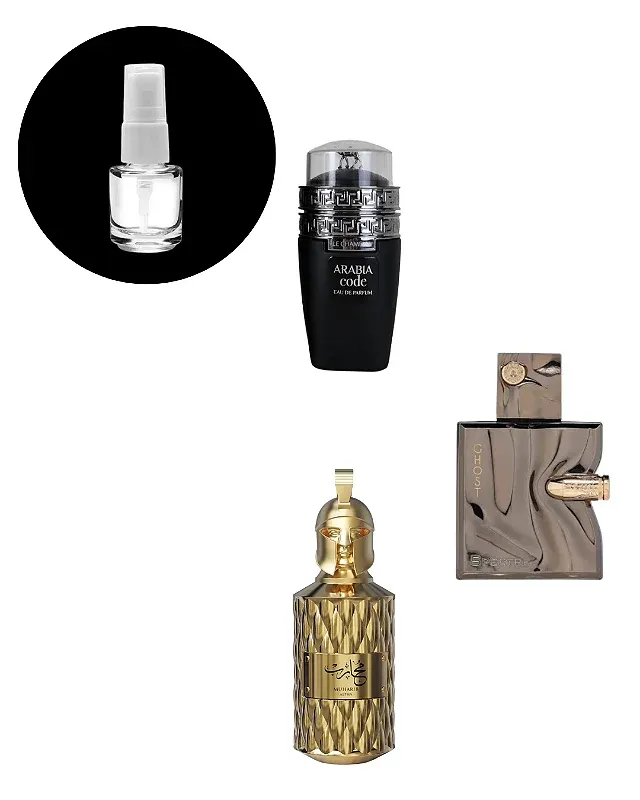 COMBO DECANTES ARABIA CODE+SPECRET GHOST+MUHARIB ALPHA 5ML