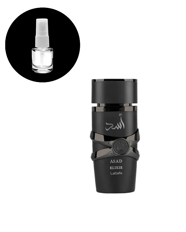 DECANTE LATTAFA ASAD ELIXIR MASCULINO FRACIONADO 5ML