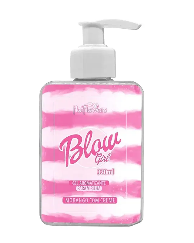GEL DESLIZANTE HIDRATANTE BLOW HOT FLOWERS AROMATIZANTE BEIJAVEL 320ML - imagem 1