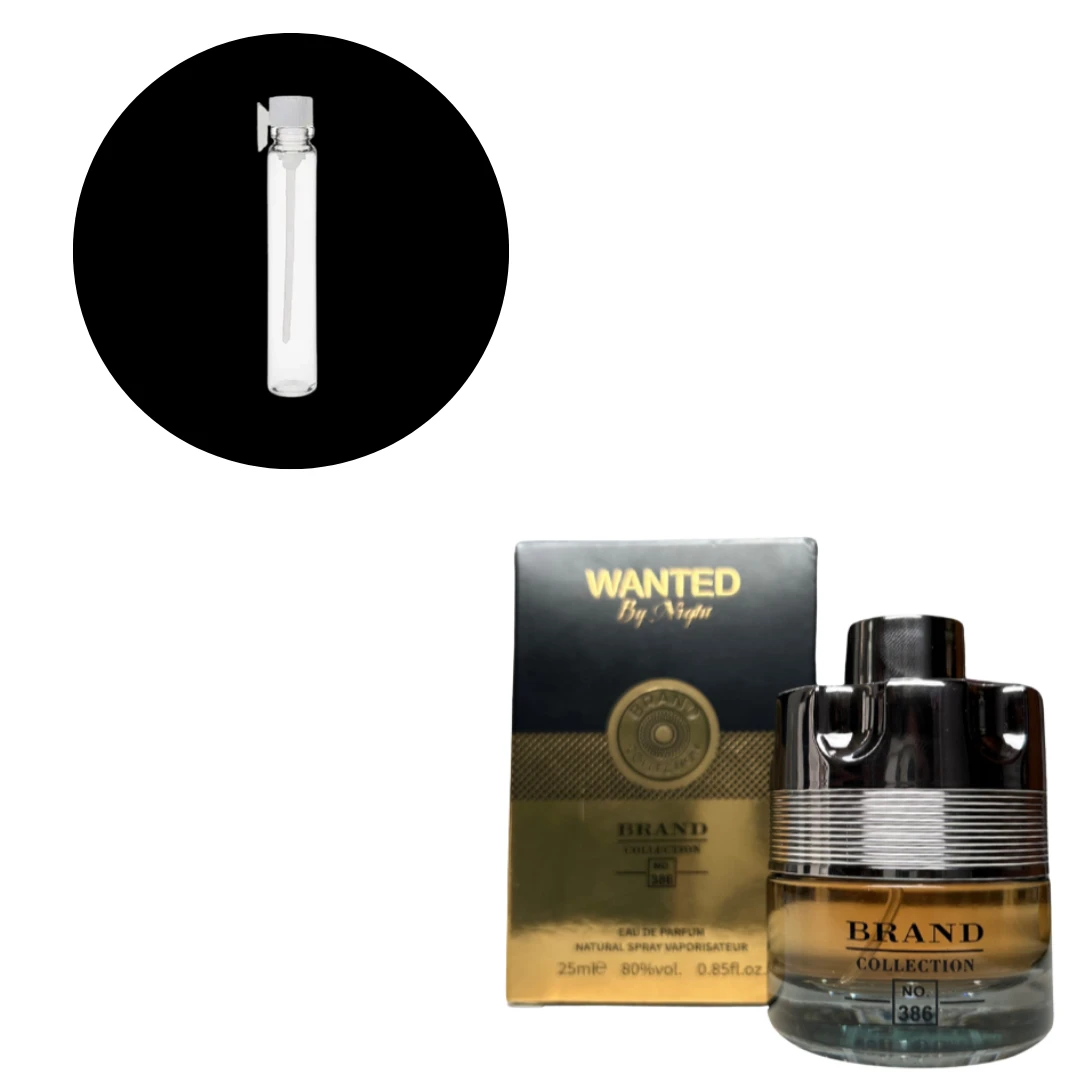 Amostra Brand Collection 386 Wanted By Night 1ml