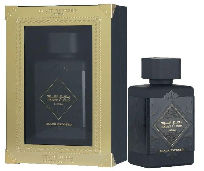 LATTAFA BADEE AL OUD BLACK EXPOSED 100 ML - imagem 1