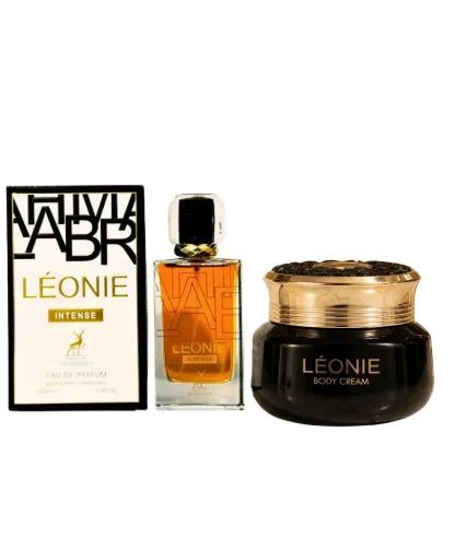 COMBO MAISON ALHAMBRA LÉONIE INTENSE EAU DE PARFUM 100ML + MAISON ALHAMBRA BODY CREAM LEONIE 110G