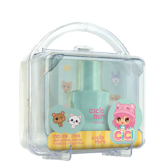 ESTOJO CICLO MINI  DEO COLONIA ZOE 25ML+MALETA+FIGURINHAS
