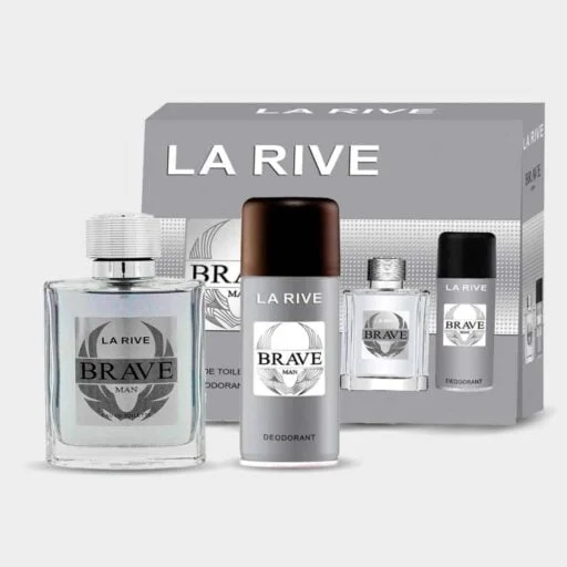 KIT LA RIVE BRAVE EDT 100ML + DESODORANTE CORPORAL 150ML - imagem 1