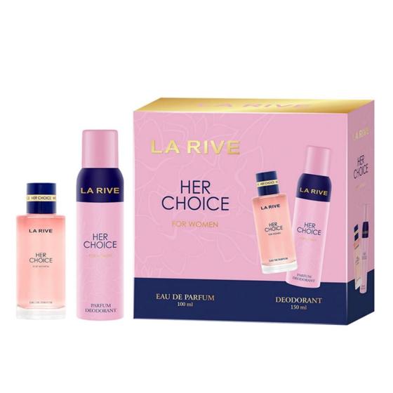 Kit La Rive Her Choice Fem EDP 100ml + Desodorante Corporal 150ml