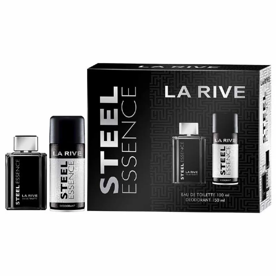 Kit La Rive Steel Essence EDT 100ml + Desodorante Corporal 150ml