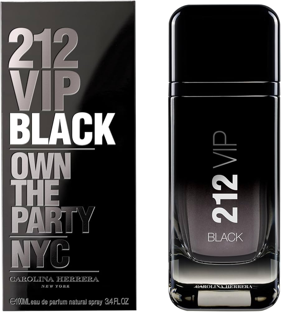 PERFUME ORIGINAL CAROLINA HERRERA 212 VIP BLACK MEN 100ML