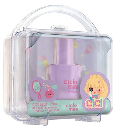 ESTOJO CICLO MINI  DEO COLONIA BELA 25ML+MALETA+FIGURINHAS