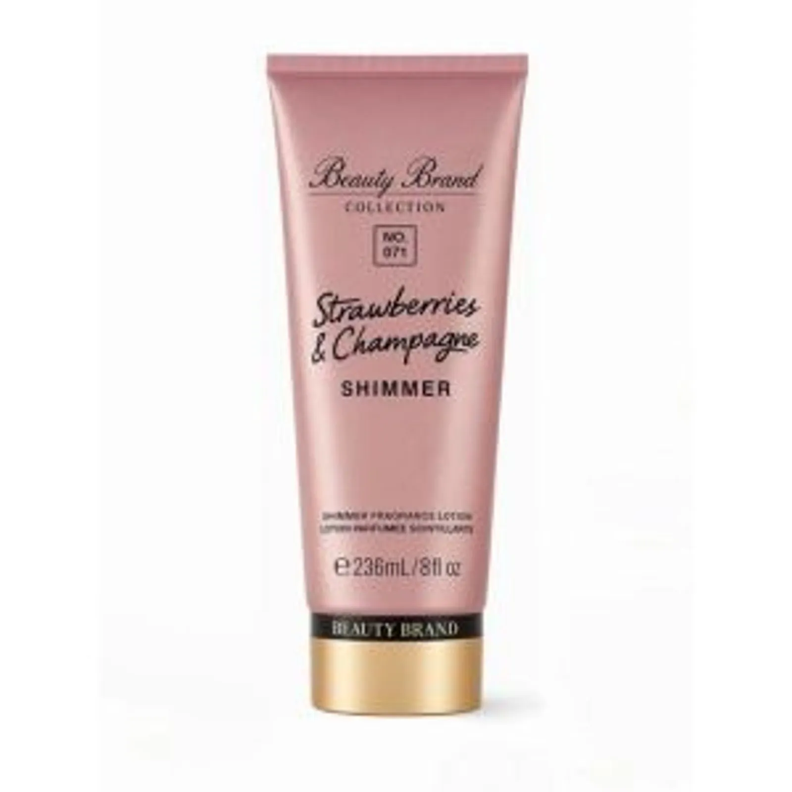 HIDRATANTE BEAUTY BRAND COLLECTION 071  STRAWERRIES & CHAMPAGNE  SHIMMER 236ML - imagem 1