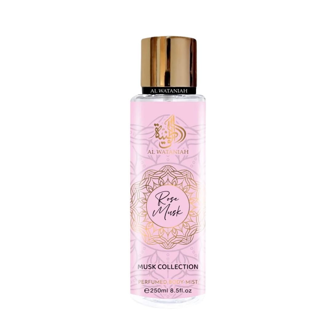 AL WATANIAH PERFUMED BODY MIST ROSE MUSK 250ML