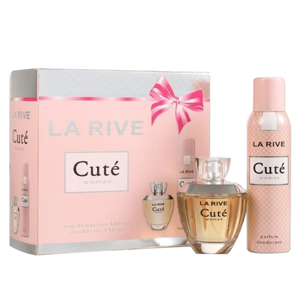 KIT LA RIVE CUTE FEM EDP + DESODORANTE CORPORAL 150ML - imagem 1