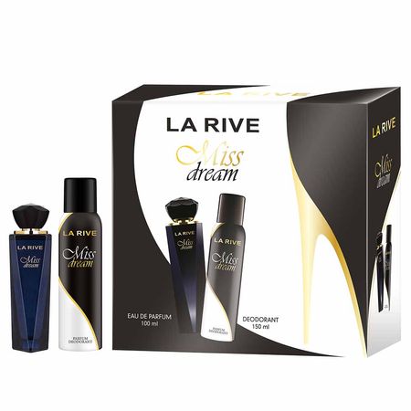 KIT LA RIVE MISS DREAM FEM EDP 100ML + DESODORANTE CORPORAL 150ML - imagem 1