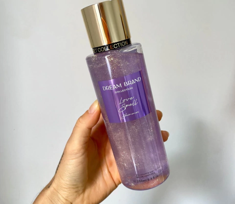 BODY SPLASH DREAM BRAND SHIMMER COM GLITER LOVE SPELL 250ML - imagem 1