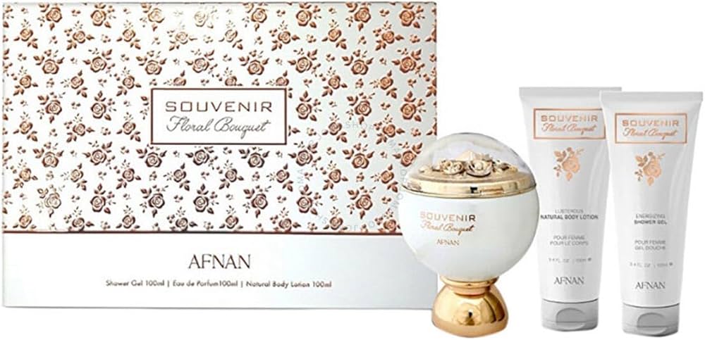 KIT PERFUME SOUVENIR FLORAL BOUQUET (PARFUM 100 ML + SHOWER GEL 100 ML + BODY LOTION 100 ML) - imagem 1