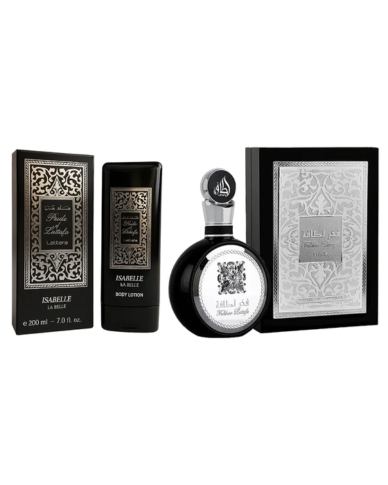 Combo Fakhar Black Eau de Parfum 100ml + Hidratante Fakhar Black Isabelle 200ml - Masculino - miniatura 2