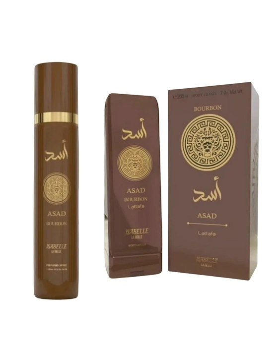 Combo Body Splash Asad Bourbon - Isabelle La Belle - 300ml + Asad Bourbon Isabelle Hidratante - 200ml - Masculino - miniatura 2