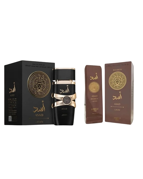 Combo Asad Lattafa Eau de Parfum - 100ml + Asad Bourbon Isabelle Hidratante- 200ml - Masculino - miniatura 2