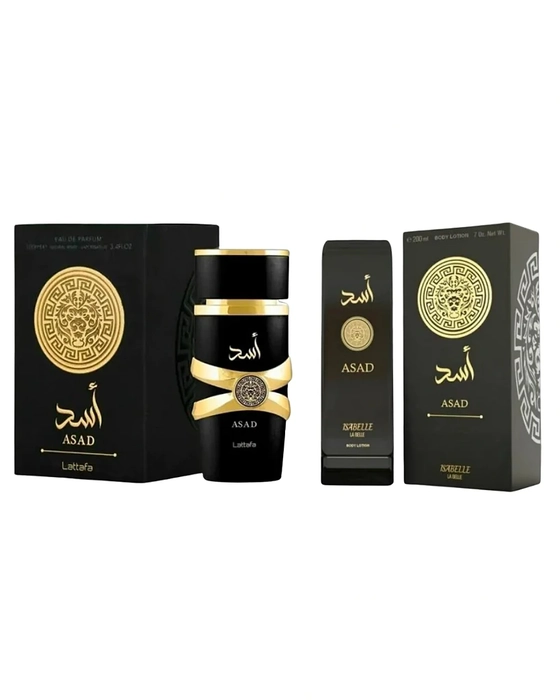 Combo Asad Lattafa Eau de Parfum - 100ml - Masculino + Asad Isabelle Hidratante- 200ml - Masculino - miniatura 2