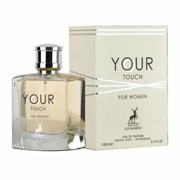 MAISON ALHAMBRA  YOUR TOUCH  FEM (CX branco)100ML — miniatura 2