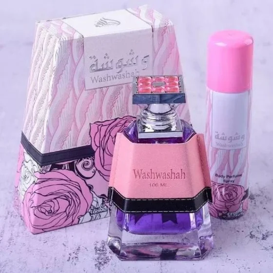 LATTAFA WASHWASHAH 100ML + PERFUME SPRAY 50ML