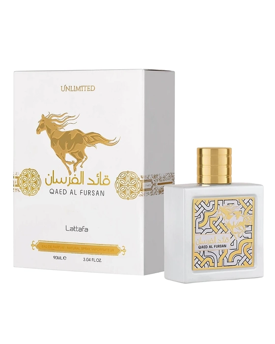 PERFUME ARABE QAED AL FURSAN UNLIMITED 90ML (BRANCO)