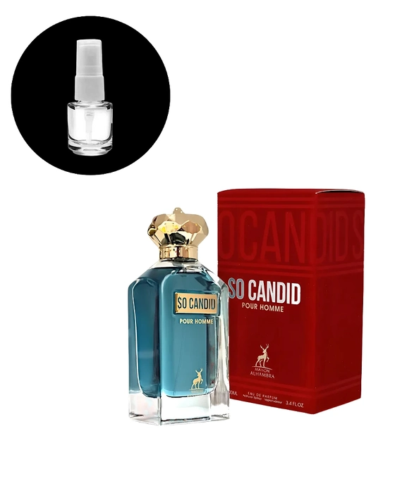 DECANTE MAISON ALHAMBRA SO CANDID POUR HOMME MASC 5ML