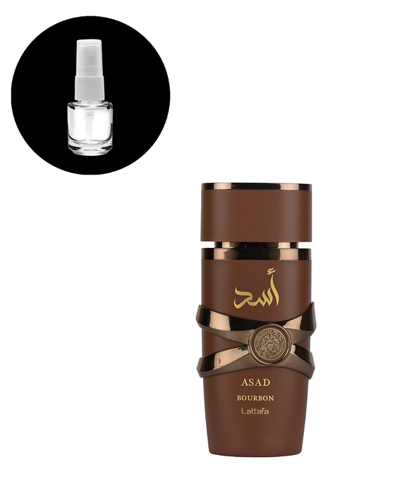 DECANTE LATTAFA ASAD BOURBON 5ML - imagem 1