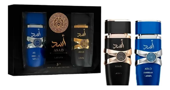 LATTAFA KIT ASAD + ASAD ZANZIBAR LIMITED EDITION 100ML (2PÇS) - imagem 1