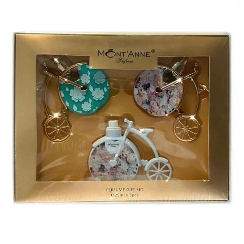 KIT BICICLETINHA 3 MNT FLOWER LUXEL`INTERDIIT/LOVE LUXE LIBRE/LOVE GLAMOUR IDOLE 25ML - imagem 1