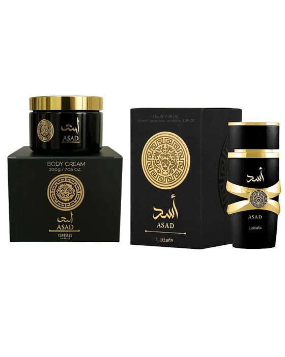Combo Pasta Asad Extra Concentrada Isabelle Hidratante 200g + Asad Lattafa Eau de Parfum - 100ml - Masculino - miniatura 2
