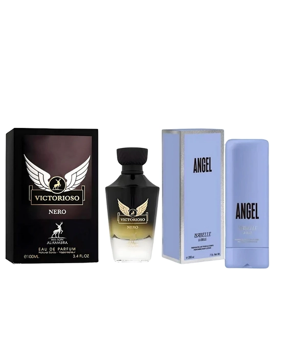 Combo Victorioso Nero Maison Alhambra Eau de Parfum 100ml + Hidratante Angel Isabelle 200ml - Masculino - miniatura 2