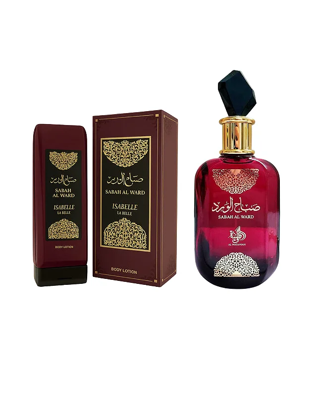 Combo Sabah Al Ward Al Wataniah Eau de Parfum - 100ml + Hidratante Sabah Al Ward Isabelle - 200ml - Feminino