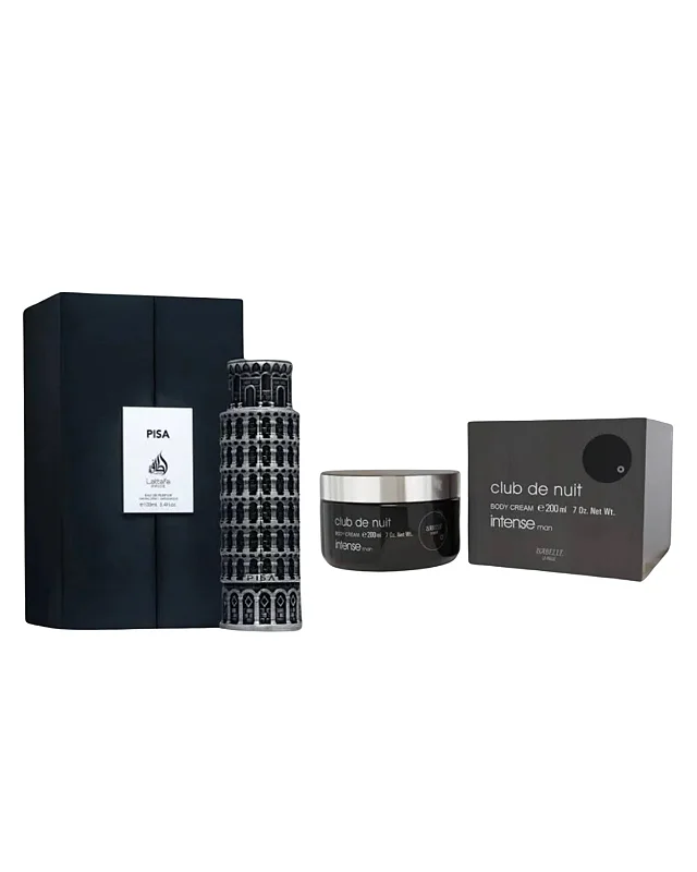 Combo Pisa Lattafa Eau de Parfum - 100ml + Pasta Club de Nuit Intense Isabelle Extra Concentrada - 200g - Masculino