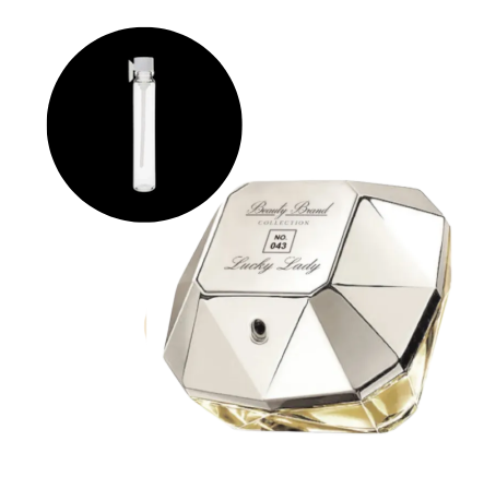 Amostra Beauty Brand Collection 043 Lady Million Luck Fem 1ml