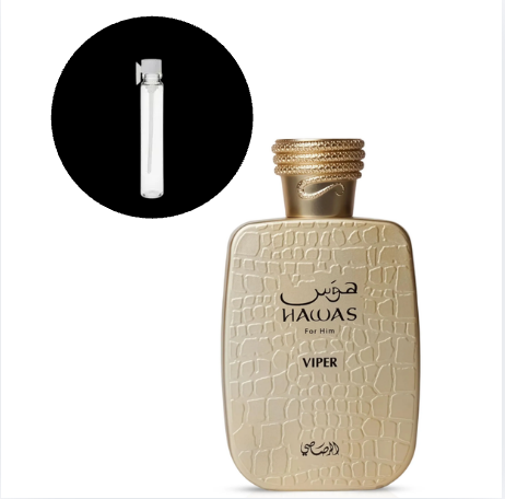 AMOSTRA PERFUME RASASI HAWAS VIPER FOR MEN EDP 1ML - imagem 1
