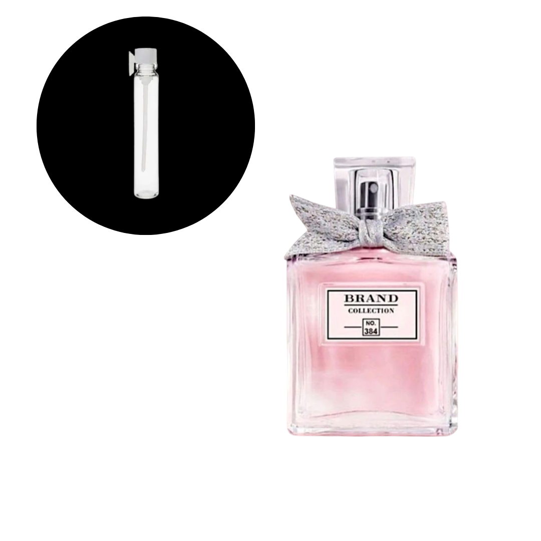 Amostra Miniatura Brand Collection 384 Miss Dior Blooming Bouquet Fem 1ml