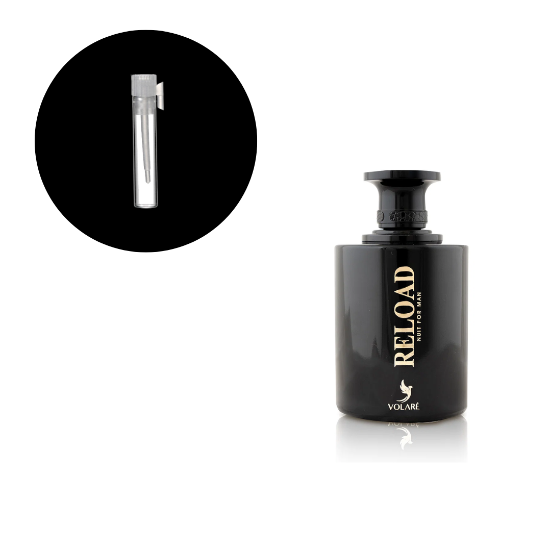 AMOSTRA  VOLARE RELOAD NUIT FOR MAN 1ML